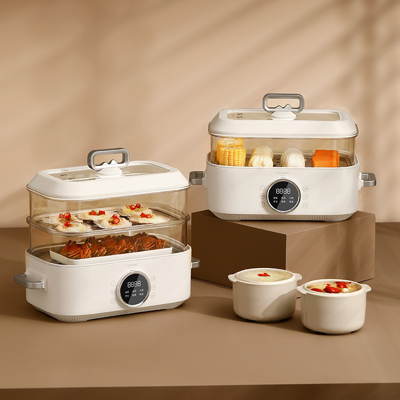 Home Cooking Restaurants - 10L 3'ü 1 Arada Elektrikli Buharlı
