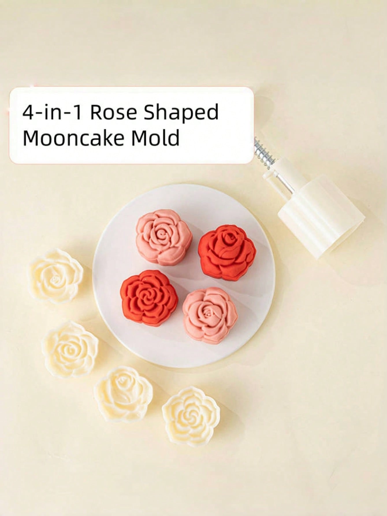 Gül Şekilli Mooncake Kalıp Set - Home Cooking Asian incelemesi ve fiyatı