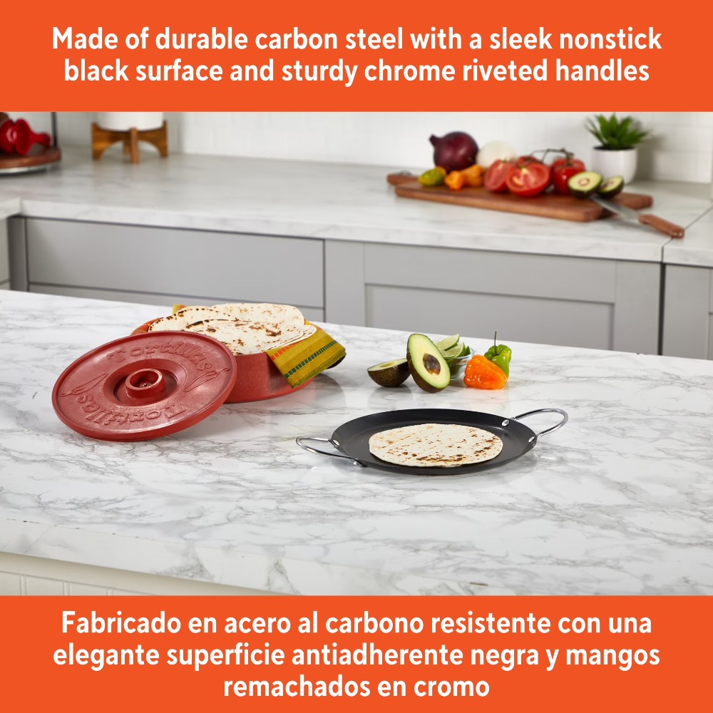 Karbon Çelik Yapışmaz Yuvarlak - Comal Griddle Round incelemesi ve fiyatı